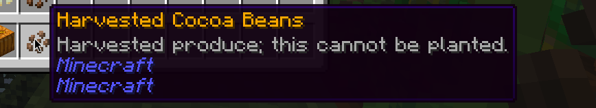 Custom cocoa produce item