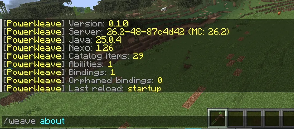 PowerWeave in-game screenshot 2